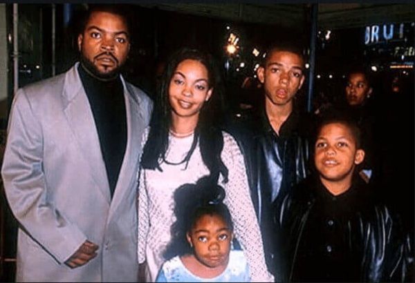Karima with her parents and elder brothers.